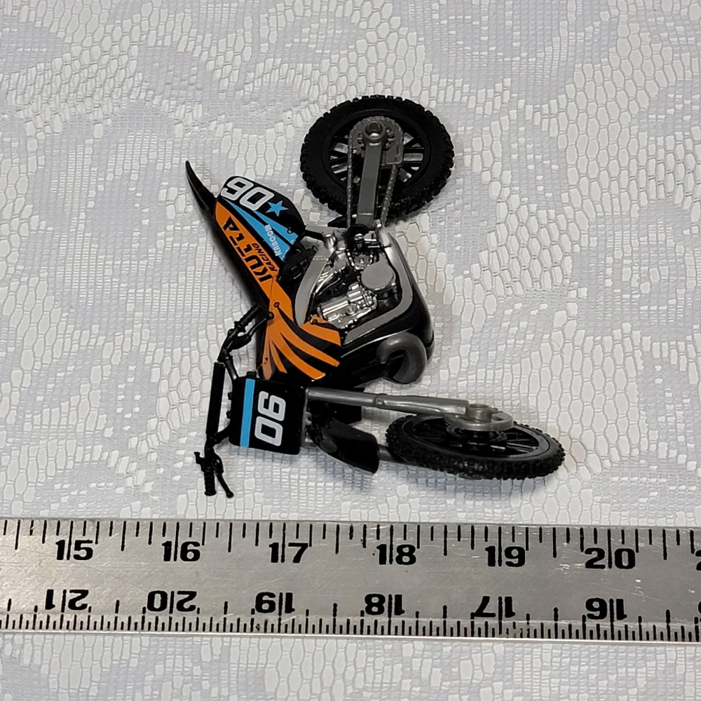 Kutta Racing Kids Toy Motorcycle Model  Black and Orange with Blue Star 3603KT01